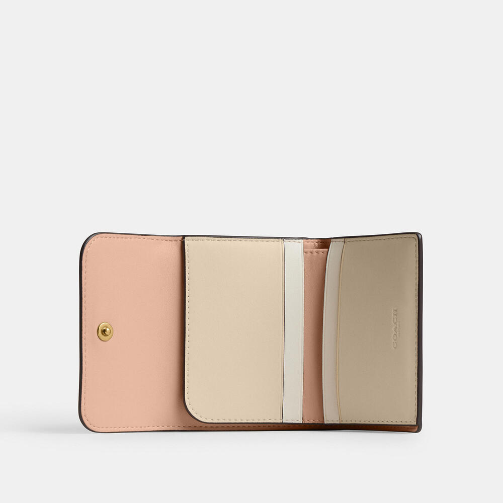 Coach Essential Card Holder Wallet In Colorblock - Picture 2 of 7